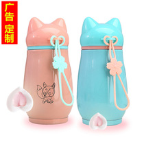 June 1 Childrens Day Penguin Cup custom LOGO printed Stainless steel thermos cup Student creative gift cup advertising cup