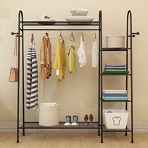 Single Lever Type Cool Hanger Ground Simple Clotheshorse Domestic Bedroom Inner bedroom Drying Hanger Folding Balcony Hanging Clothes Rack