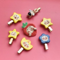 Next door Uncle Lis original homemade ceramic jewelry small hairpin brooch