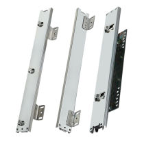 Pull basket track kitchen drawer type slide rail cabinet bowl basket slide three-track damping buffer side rail