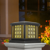 Outdoor wall lamp outdoor column head lamp door lamp super bright European garden villa lamp square led street lamp customized