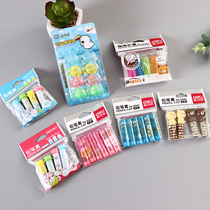 Deli cartoon pencil cap round triangle hexagon rod extender protection pen grip pen holder factory direct wholesale