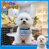 INS Korean hand-knitted saliva towel cat dog scarf method Garfield Teddy Corgi dog decoration