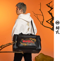 Beginner pure Chinese national tide China craze men and women portable gym bags luggage bags for business trips 42230