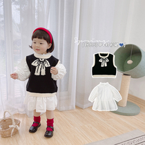 SASAs ball girl childrens clothing girls Western style suit skirt Western style childrens two-piece spring and autumn baby dress