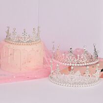 Net Red Crown Cake Decoration Crown Party Dress-up Cake Decoration Fittings plugin