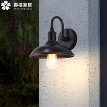 Waterproof wall lamp American retro outdoor patio Courtyard Villa large doorway Exterior Wall Hallway Terrace minimalist outdoor Balcony Light