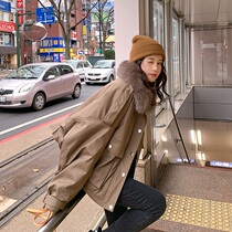 Parker cotton-padded women short 2020 winter New Korean fashion tooling ins Hong Kong wind cotton-padded jacket jacket