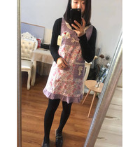 Special price broken color fabric home apron anti-fouling cleaning home ladies strap sleeveless anti-wear vest apron