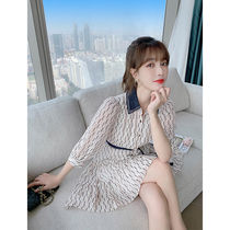 polo shirt skirt chiffon light mature style dress womens summer dress 2021 new summer little man temperament skirt