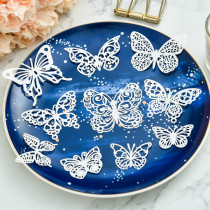 Judy hand-made lace paper hand-made decorative paper accessories 10 non-repeating butterflies 20306
