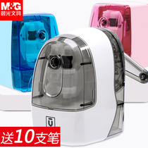 Morning light stationery pencil sharpeners automatic in pencil sharpening machine roll pencil knife turning pen knife elementary school children with pencil knife multifunction large number exfoliating pen machine children hand manual drilling pen knife turning pen machine