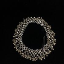 Indian Afghan exotic old silver anklets