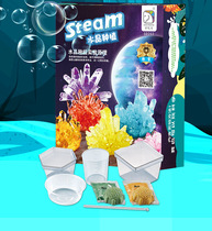 DIY crystal planting test set parent-child communication chemical experiment principle formed in 5 days