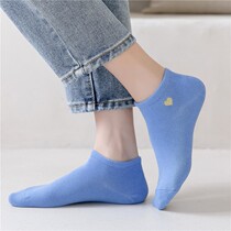 Love Socks Children Short Socks Shallow Mouth Korea Lovely Day Deodorant Boat Socks Women Pure Cotton Summer Korean Edition Students Summer