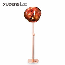Creative postmodern designer lamps luxurious decoration irregular profiled plated bar Terrace Living Room Villa Floor Lamp