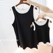 Western-style parent-child dress Korean baby clothing 2021 summer new girl baby T-shirt skirt