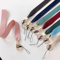 Solid color lanyard pendant rope mobile phone jewelry personality womens halter neck pendant mobile phone chain Anti-loss anti-fall Japan Korea
