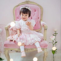 Small Yarn Dress Brief Eward Princess Nepotism Dress Children Photography Clothing Clothing Pink 2018 Eurostyle Summer Girl Dress Girl Dress