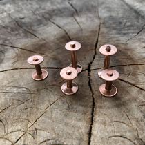  American nail hit nail Permanent nail Willow nail postman bag hardware American retro primary color surface(10mm tube 3mm small