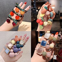 Tied hair rope New tie tie Hairband Adult Net red temperament Korean Korean version of foreign style female simple Joker