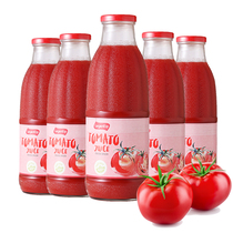 Spanish imports Legent Legent Tomato Juice 100% Pure Juice No Sugar Juice Big Bottle Drink 1L* 6 whole box