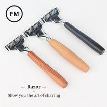 German quality blood razor man manually travels shaving knife head three layers shaving knife retro-old razor