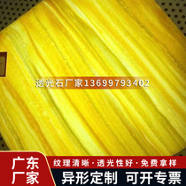 Artificial translucent stone light transparent plate Amber stone jade stone bar countertop decoration material hotel Outdoor