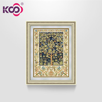 ks cross stitch shop Living Room restaurant new fresh printing cloth plant flowers and plants life tree fortune tree