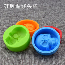  Silicone Gel Skull Skull Maffin Cup Mammphene Solid Silicone Chocolate Candy Cake Baking Mold Drop Glue Molds