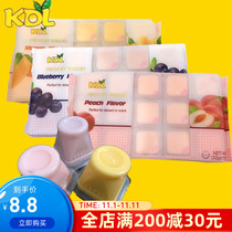 Malaysia KDL large plate pudding fruit jelly 480g mango peach blueberry pulp new year leisure