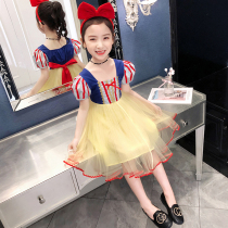 Snow white princess dress girl dress 2020 Summer new children girl baby girl Super foreign gauze dress