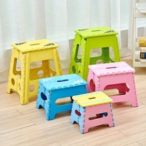 Folding stool home storage folding chair small chair home short outdoor small stool small bench strong thickening shrinkage