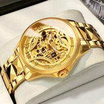 Watch mens Swiss European brand 18k gold watch waterproof luminous trend mechanical watch mens top ten