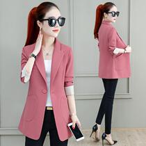 European goods net red blazer womens 2021 autumn new professional Korean temperament British style suit top tide