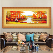 ABV cross stitch 2019 new products living room large landscape landscape cornucopia gold full of beautiful future