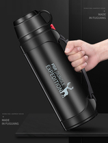 Thermos cup large capacity 2000ml outdoor travel water Cup mens car portable super large stainless steel bottle kettle