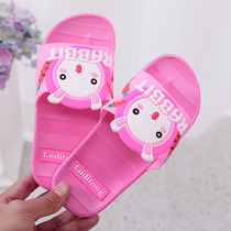 Childrens slippers summer boys and girls indoor non-slip soft bottom household childrens sandals and slippers cute cartoon baby slippers