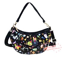 Podcast Poetry Little Moon Crescent Woman Bao Anti Splash Water Casual Bag Hand Lading Shoulder Bag Inclined Satchel small number 8058