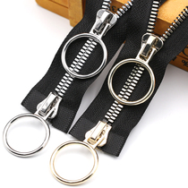 No. 5 No. 8 resin black double head double Open tail black long zipper clothes jacket down jacket luggage zipper accessories