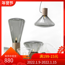 Mirror South Czech Brokis solid wood transparent glass hotel decoration simple designer model Guest restaurant chandelier