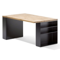 Industrial style boss desk American solid wood main desk creative office commercial modern computer desk customization