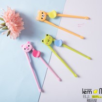 Cartoon children practice chopsticks training chopsticks baby baby learning chopsticks environmental safety Japan DAISO