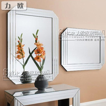 Simple and modern mirror entrance decoration mirror Bathroom mirror Bathroom wash mirror Bedroom dressing makeup mirror custom
