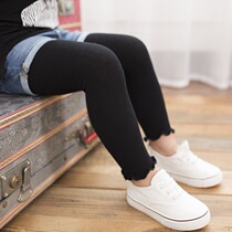 Baby pants nine pants thin pants spring and autumn elastic little baby tight wooden tight wooden pantyhose
