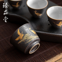 Zhen Pintang Silver Spotted Glazed Ceramic Tea Cup Cup Big Master Cup Home Small Single Cup Kung Fu Tea set