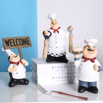 Cute kitchen chef mini figure model small ornaments bakery shop decorations cake master furnishings
