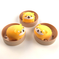 Net red decompression artifact Chai Dog pinching music venting decompression toys hand-squeezing students big buns super cute dumplings