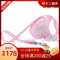 German Fleich Flexi automatic retractable traction rope dog chain home traction belt crystal wing