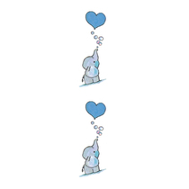 Cute little elephant tattoo sticker fashion nightclub ankle wrist small picture tattoo tattoo tattoo sticker
